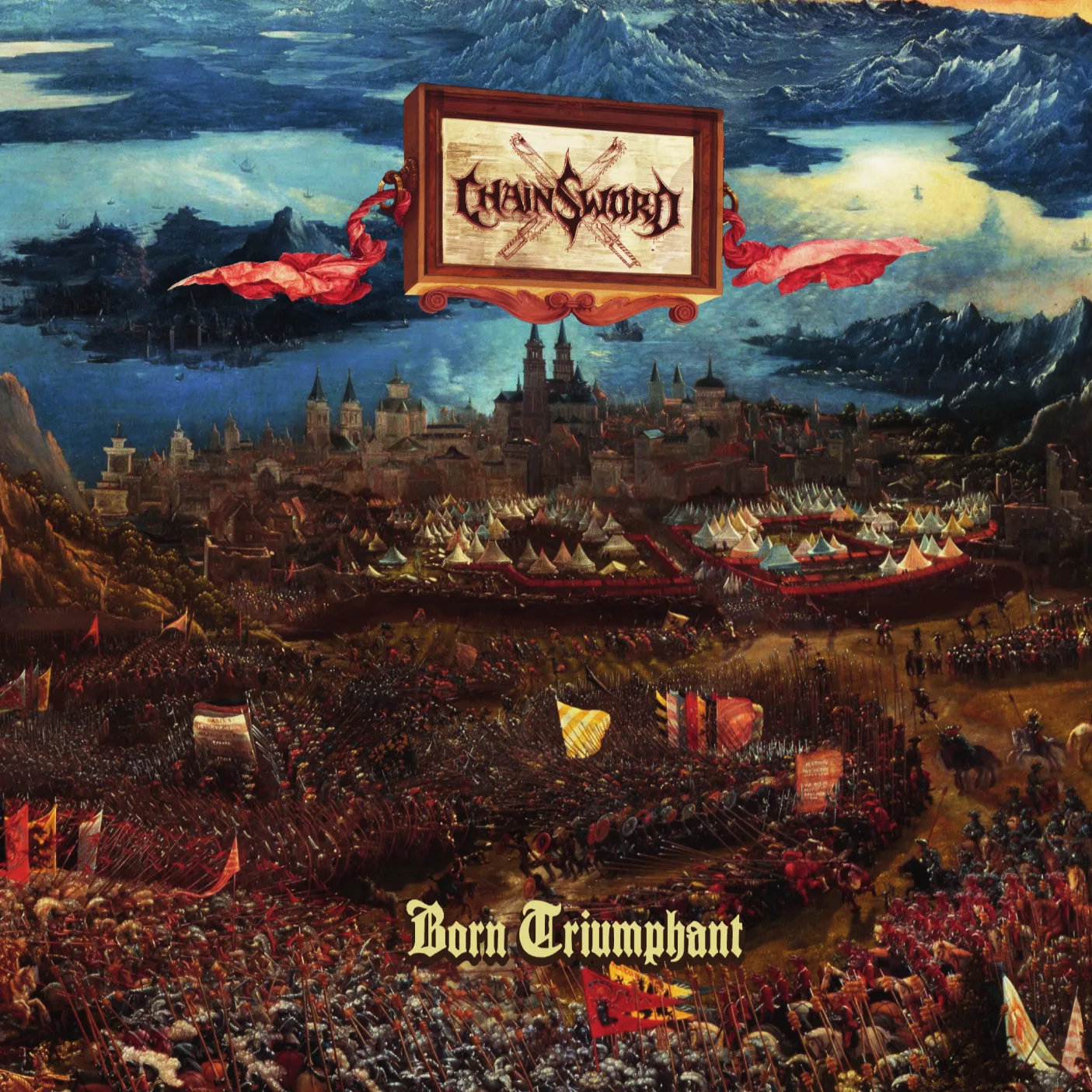 Official album cover art for the release Born Triumphant by Chainsword