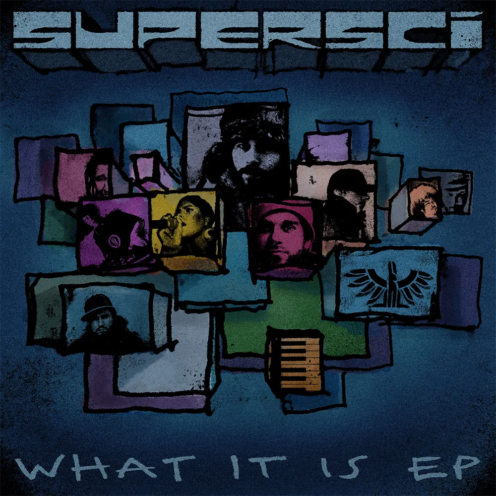 Official album cover art for the release What It Is EP by Supersci