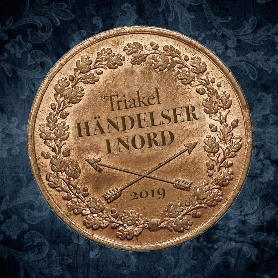 Official album cover art for the release Händelser i Nord by Triakel
