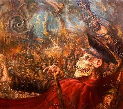 Official album cover art for the release Approaching Conflict by Truppensturm