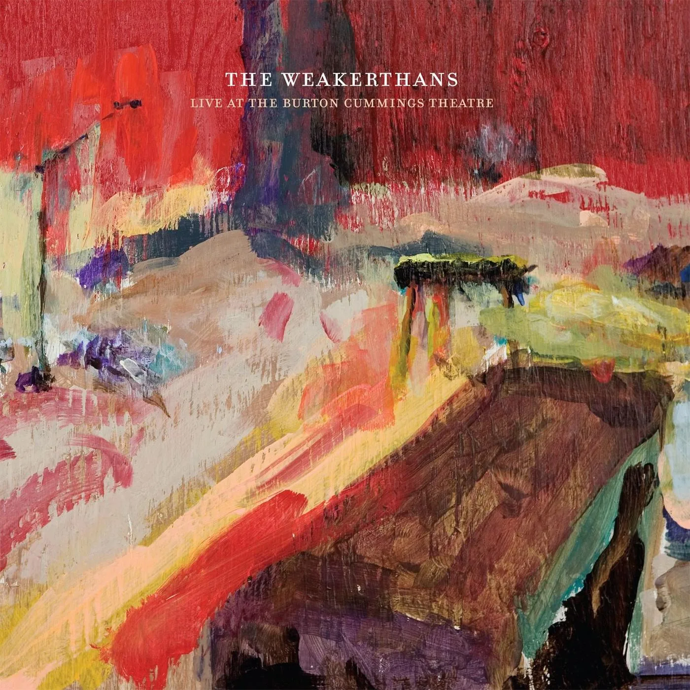 Official album cover art for the release Live at the Burton Cummings Theatre by The Weakerthans