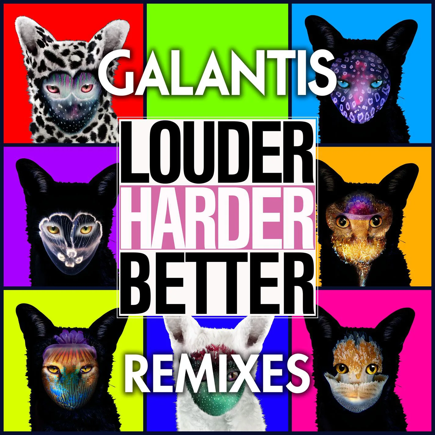 Official album cover art for the release Louder, Harder, Better (Remixes) by Galantis