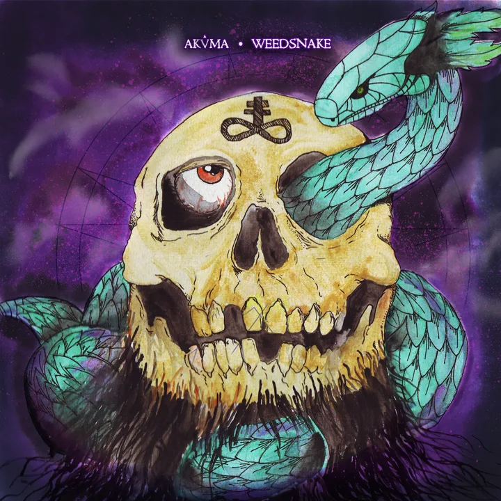 Official album cover art for the release Akûma / Weedsnake by Weedsnake