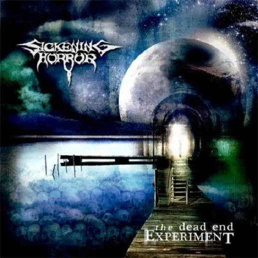 Official album cover art for the release The Dead End Experiment by Sickening Horror