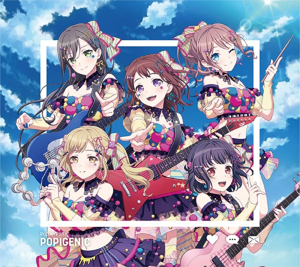 Official album cover art for the release POPIGENIC by Poppin'Party