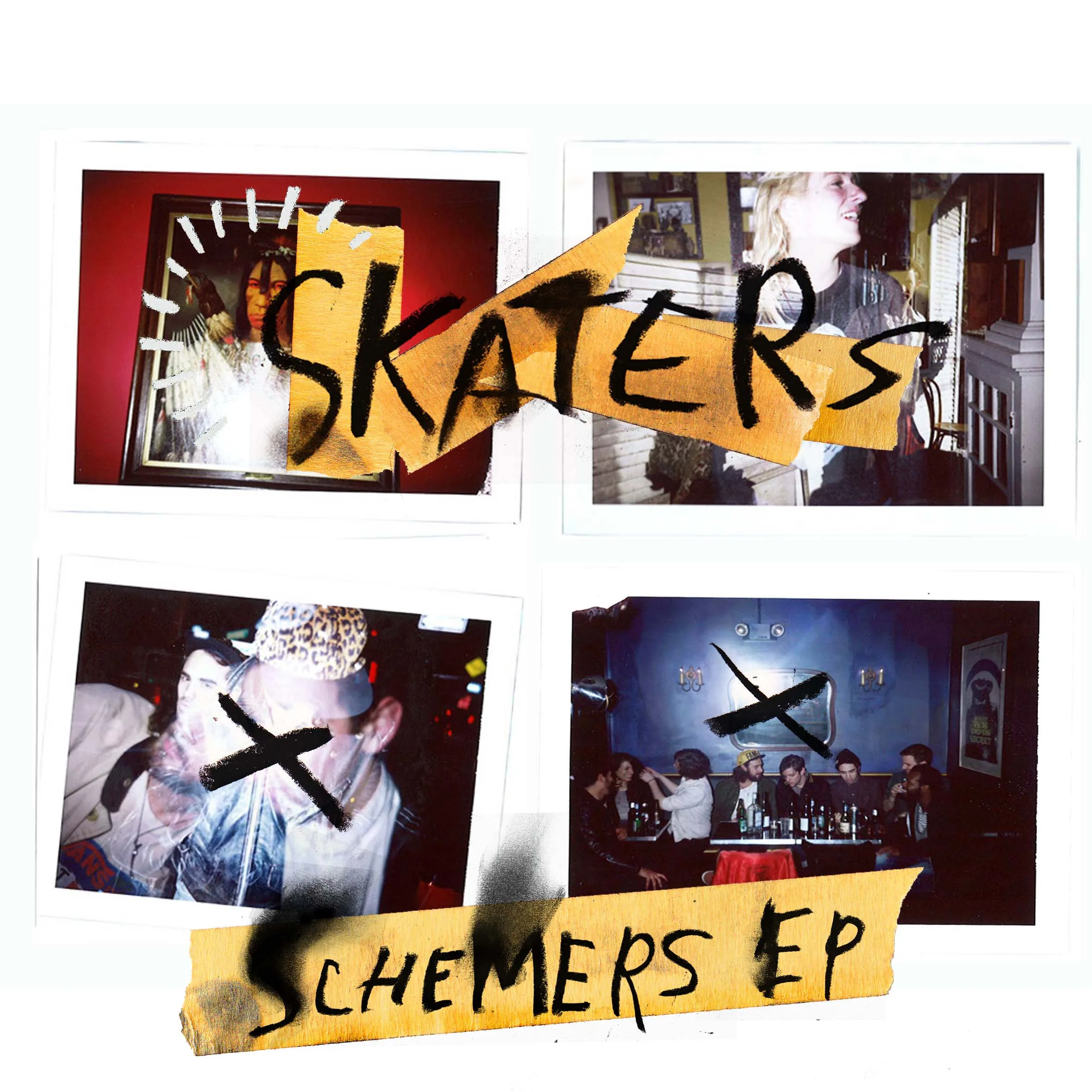 Official album cover art for the release Schemers EP by Skaters