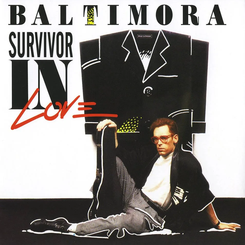 Official album cover art for the release Survivor in Love by Baltimora