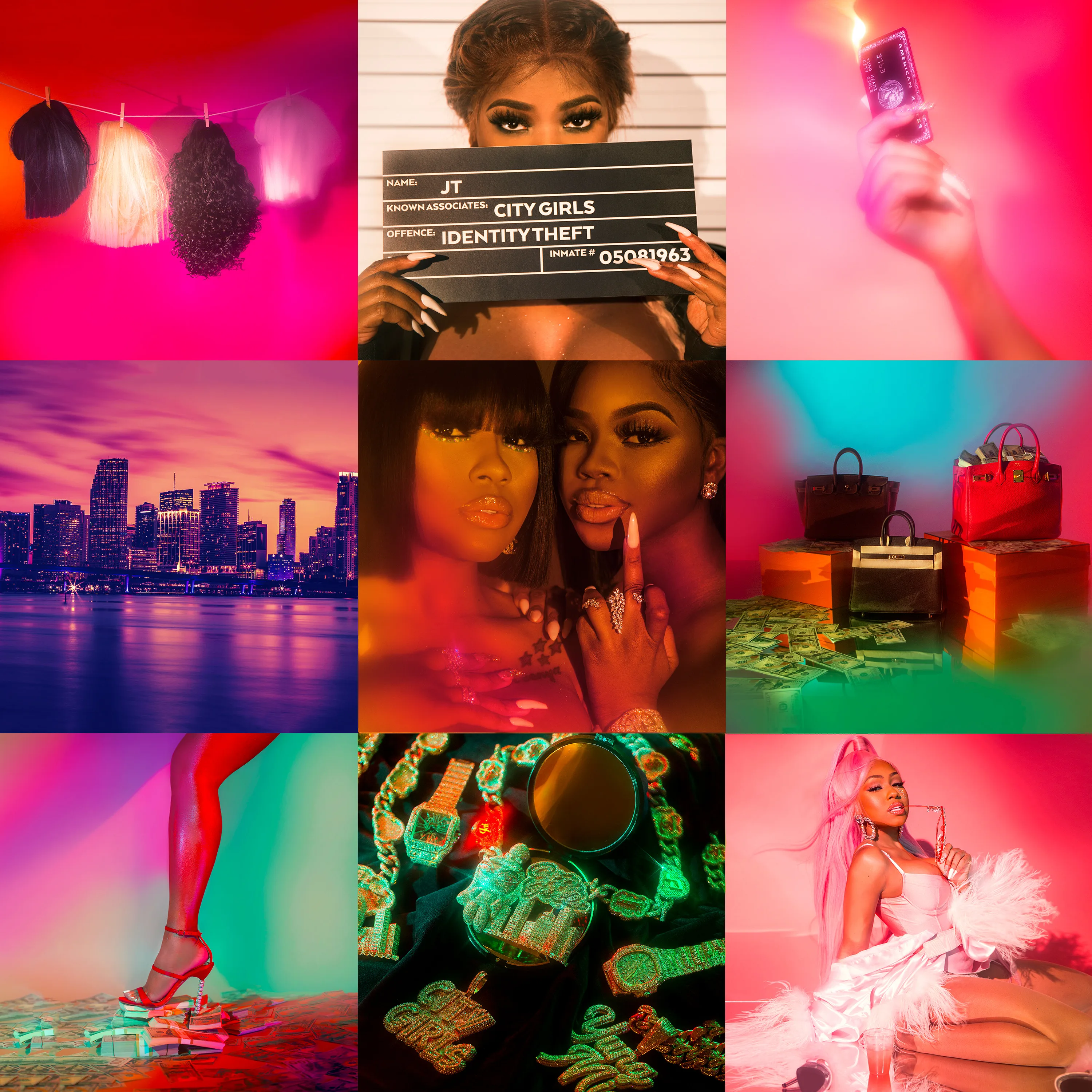 Official album cover art for the release City on Lock by City Girls