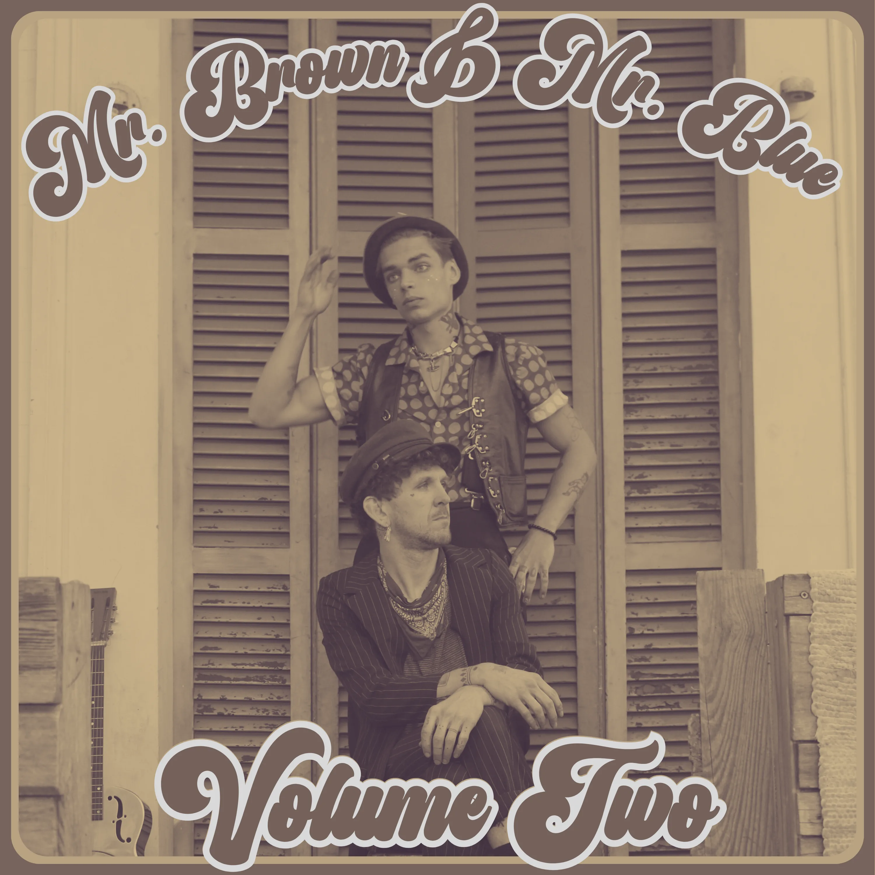 Official album cover art for the release Mr. Brown & Mr. Blue Volume Two by Bosko Baker