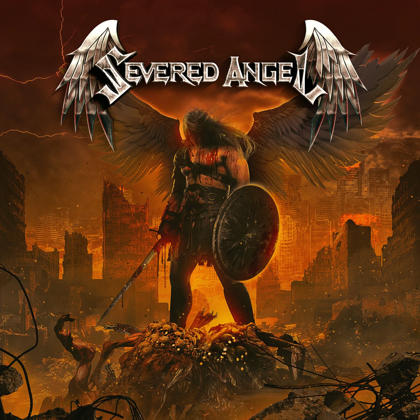 Official album cover art for the release Severed Angel by Severed Angel