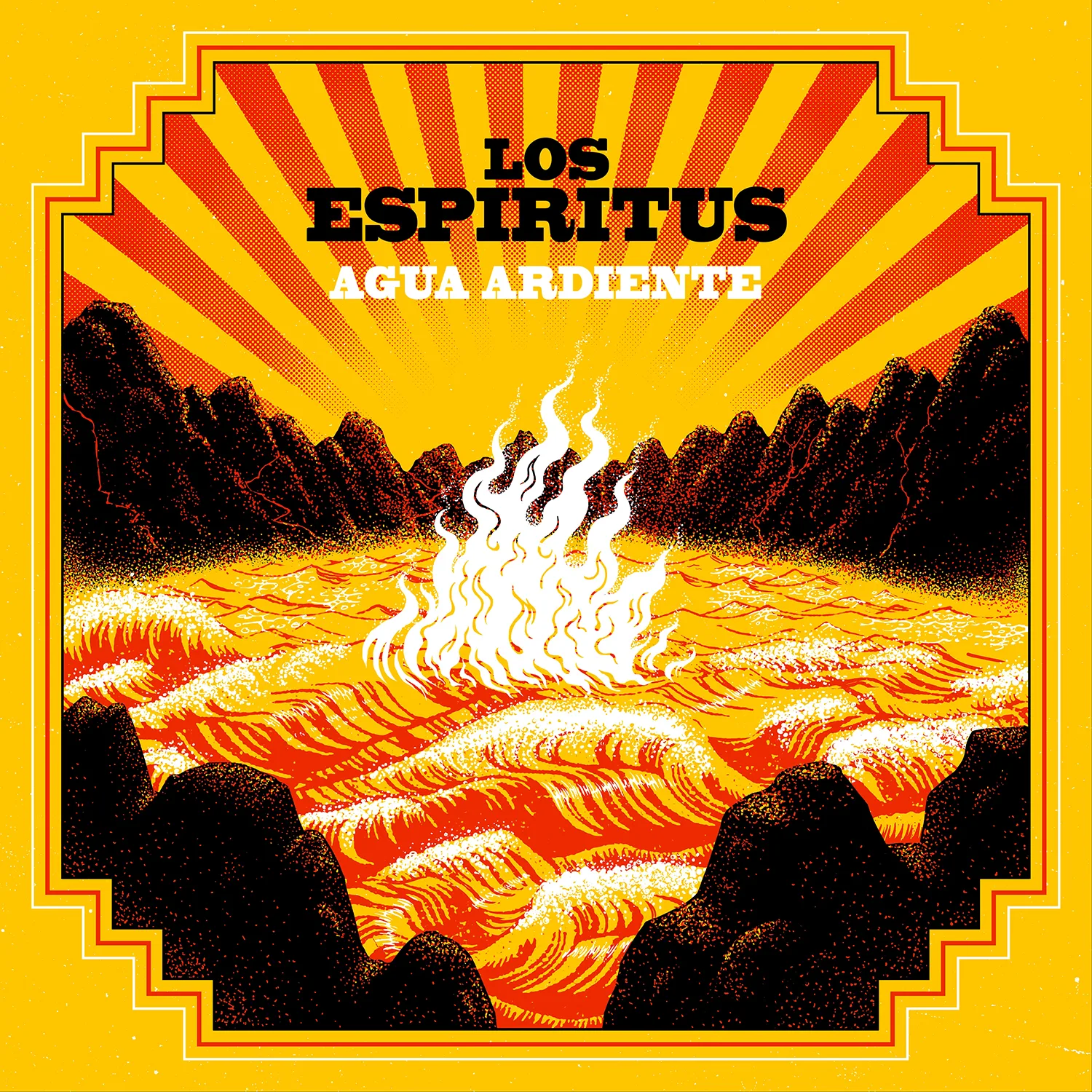 Official album cover artwork for Agua ardiente by Los Espíritus