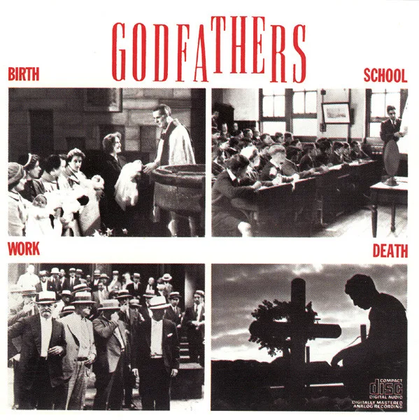 Official album cover art for the release Birth, School, Work, Death by The Godfathers
