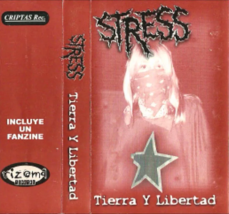 Official album cover art for the release Tierra y Libertad by Stress