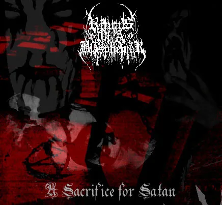Official album cover art for the release A Sacrifice for Satan by Rituals of a Blasphemer