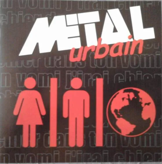 Official album cover art for the release J'irai chier dans ton vomi by Métal Urbain