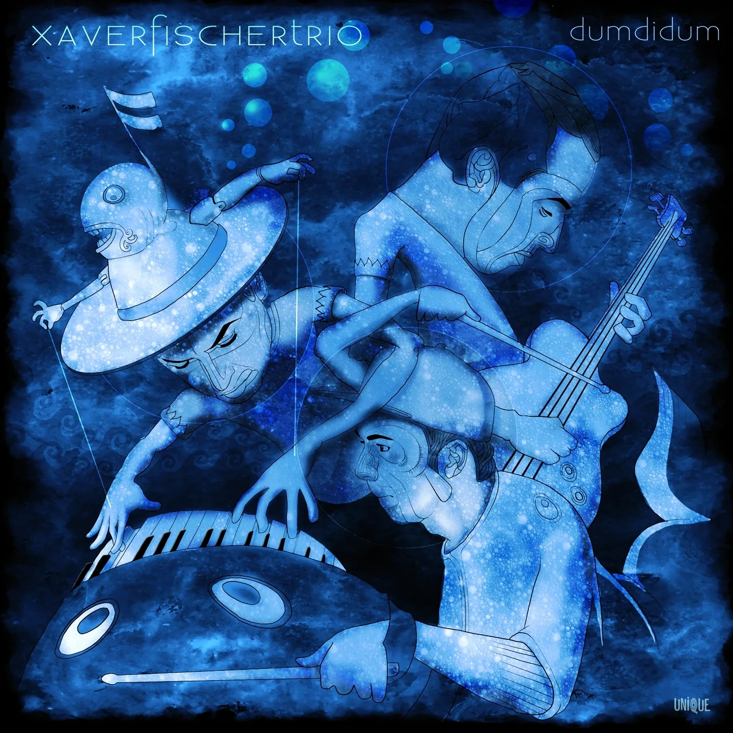 Official album cover art for the release Dumdidum by Xaver Fischer Trio