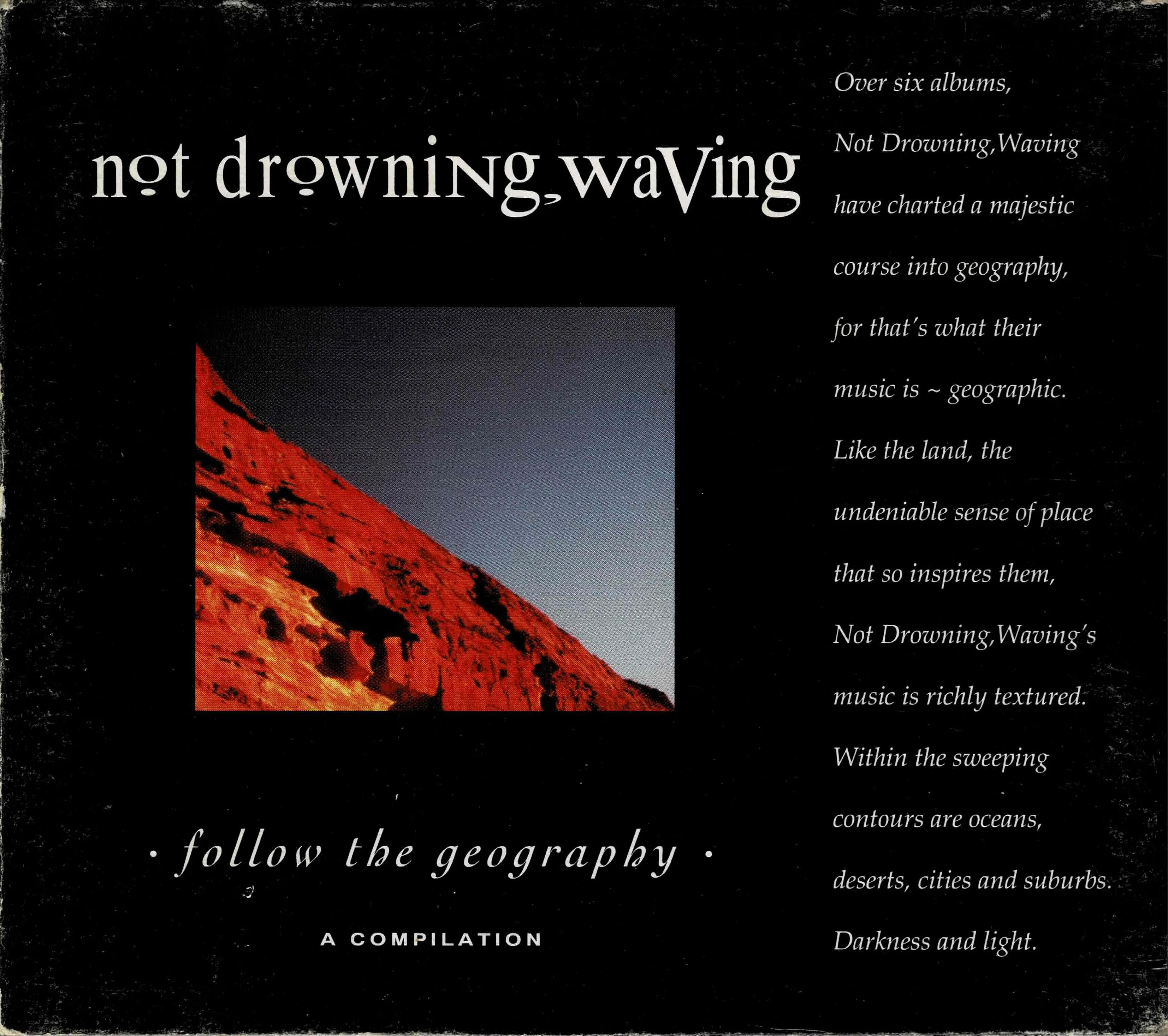 Official album cover art for the release Follow the Geography by Not Drowning, Waving