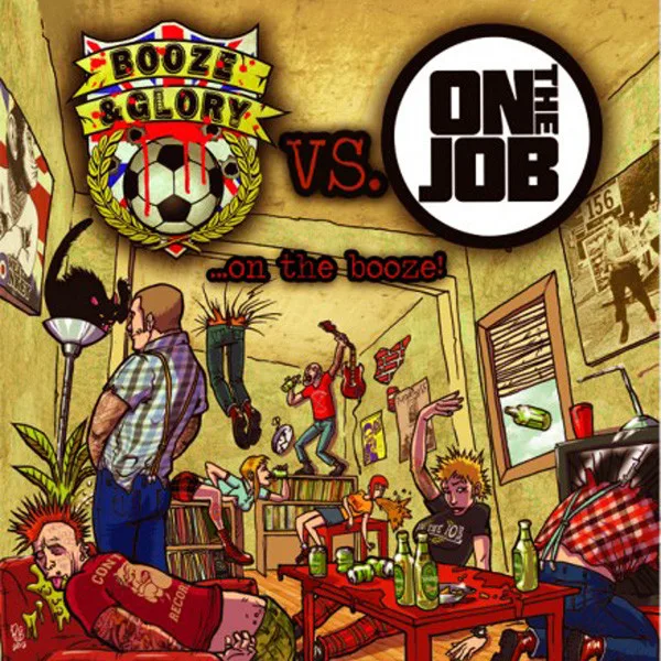 Official album cover art for the release ...On the Booze! by Booze & Glory