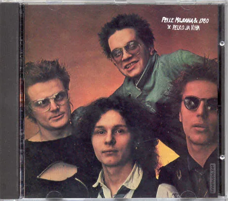 Official album cover art for the release Pelko ja viha by Pelle Miljoona & 1980