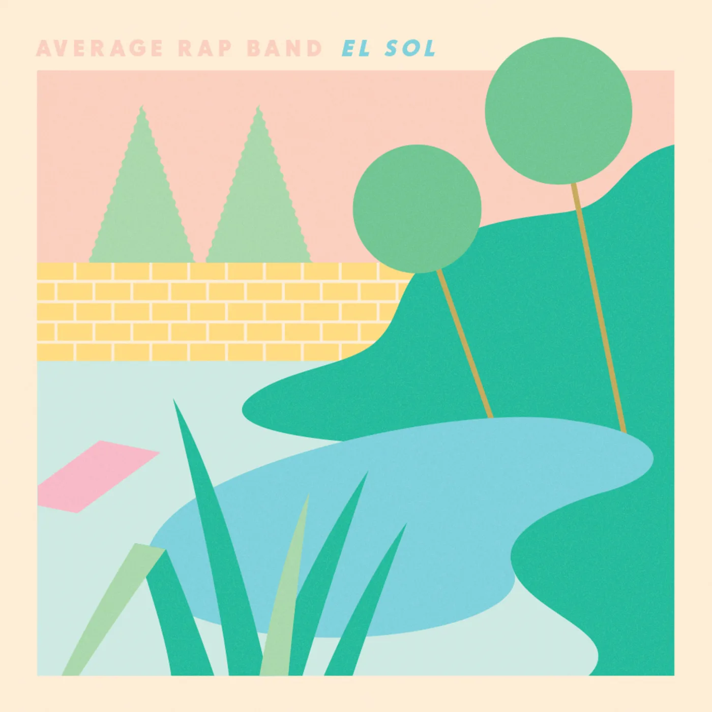 Official album cover art for the release El Sol by Average Rap Band