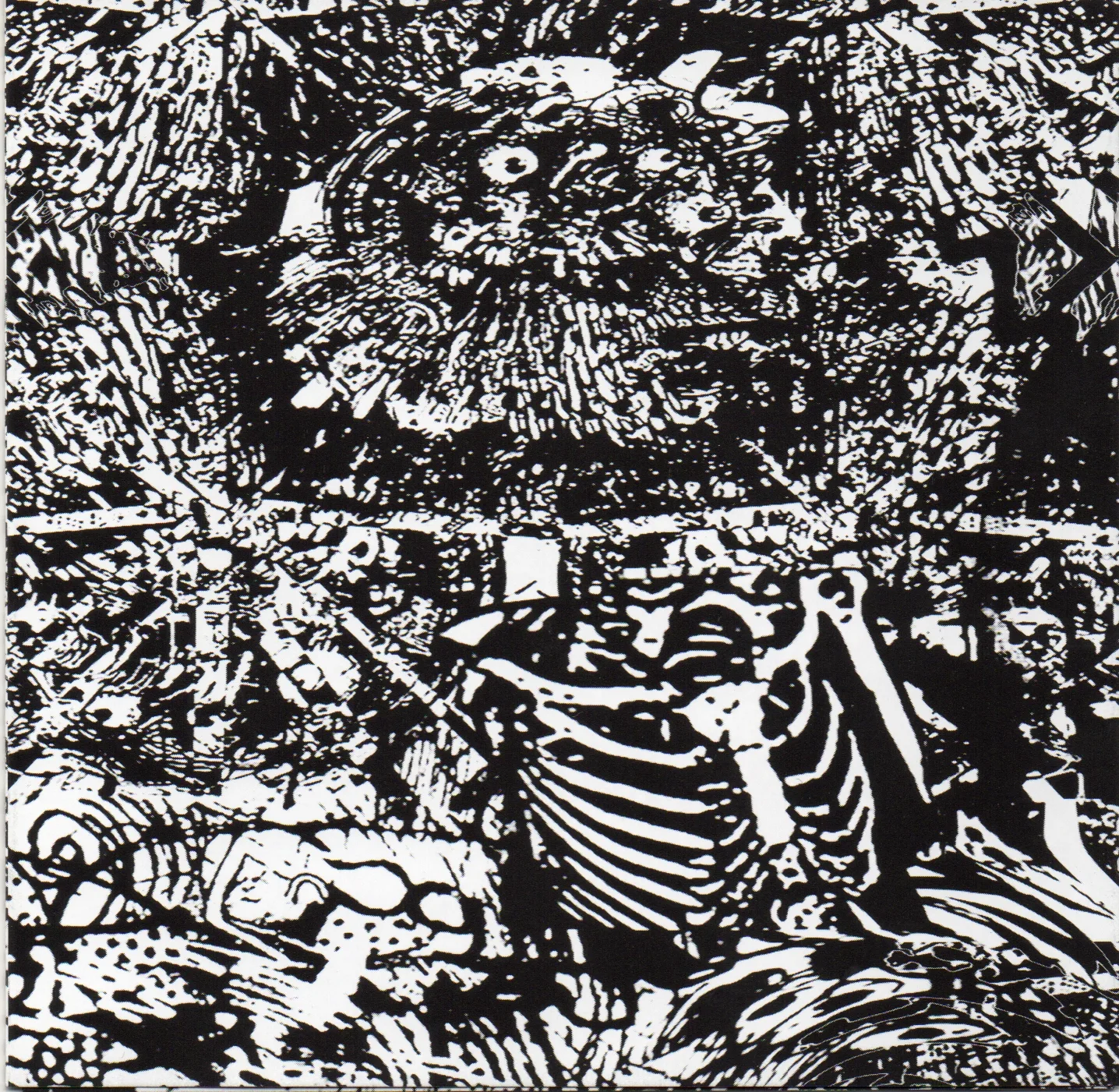 Official album cover art for the release A Tribute to Rudimentary Peni by Rudimentary Peni