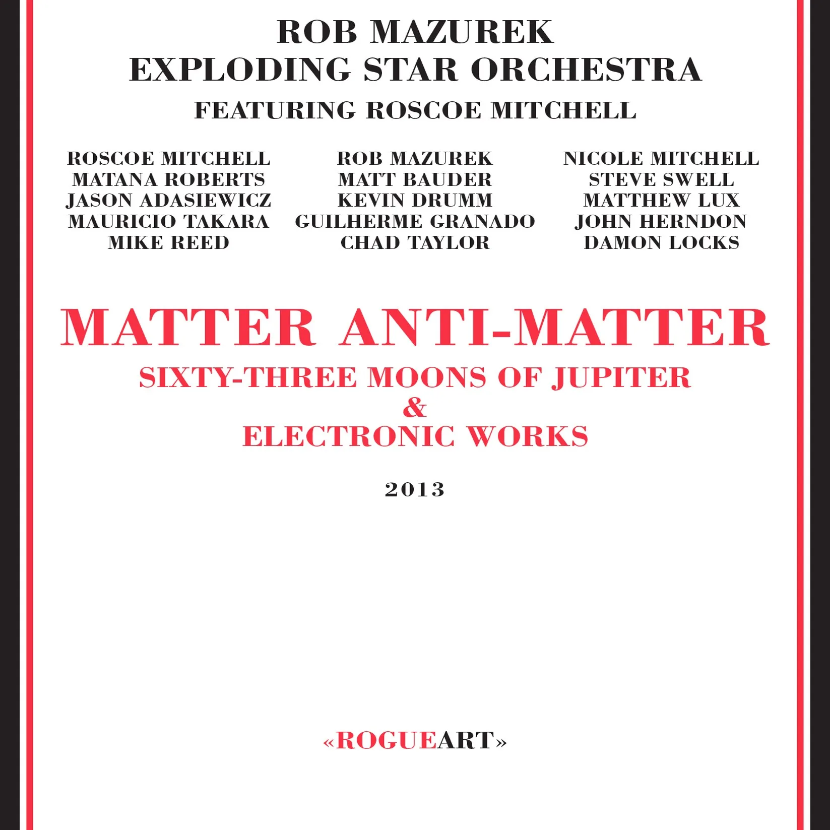 Official album cover art for the release Matter Anti-Matter by Exploding Star Orchestra