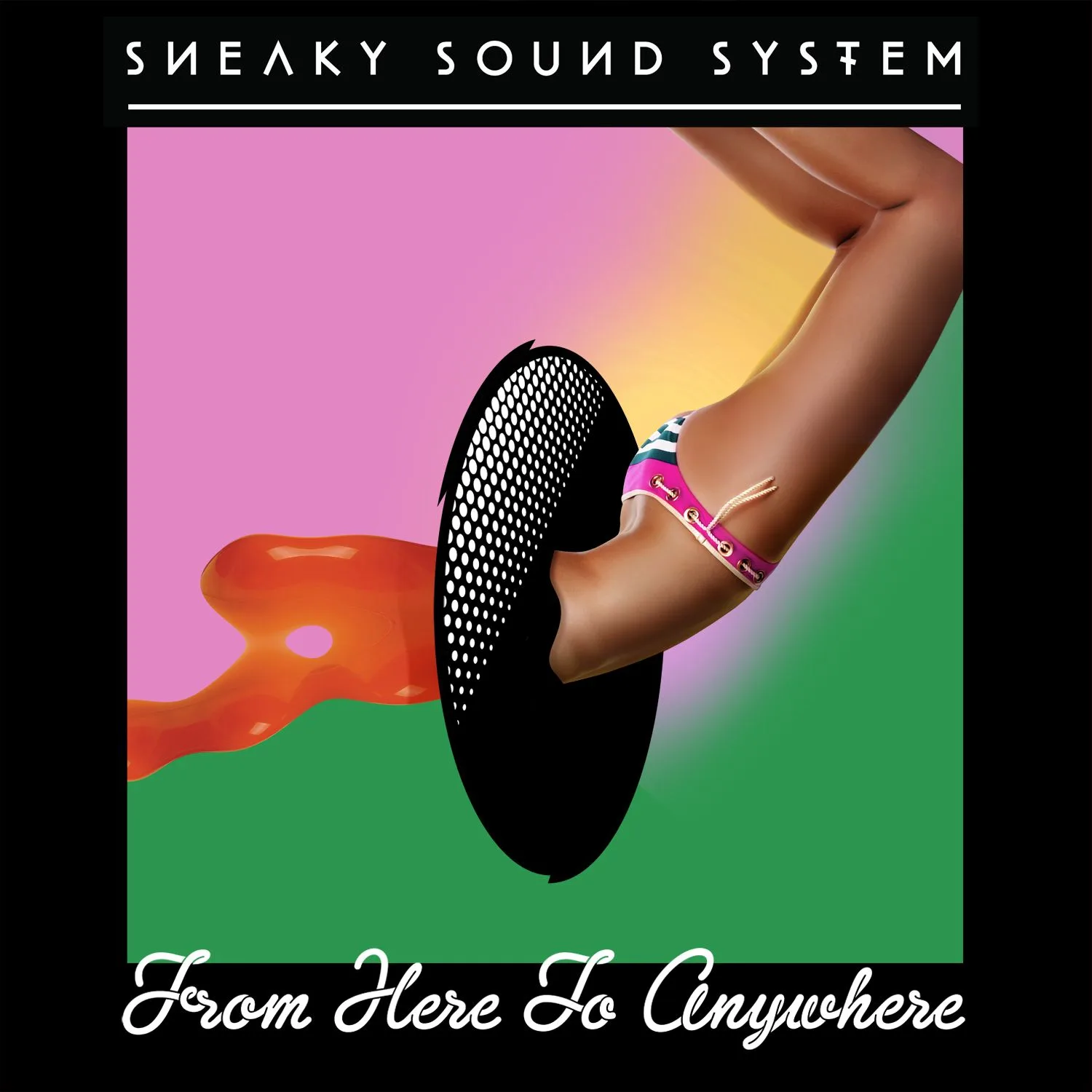 Official album cover art for the release From Here to Anywhere by Sneaky Sound System