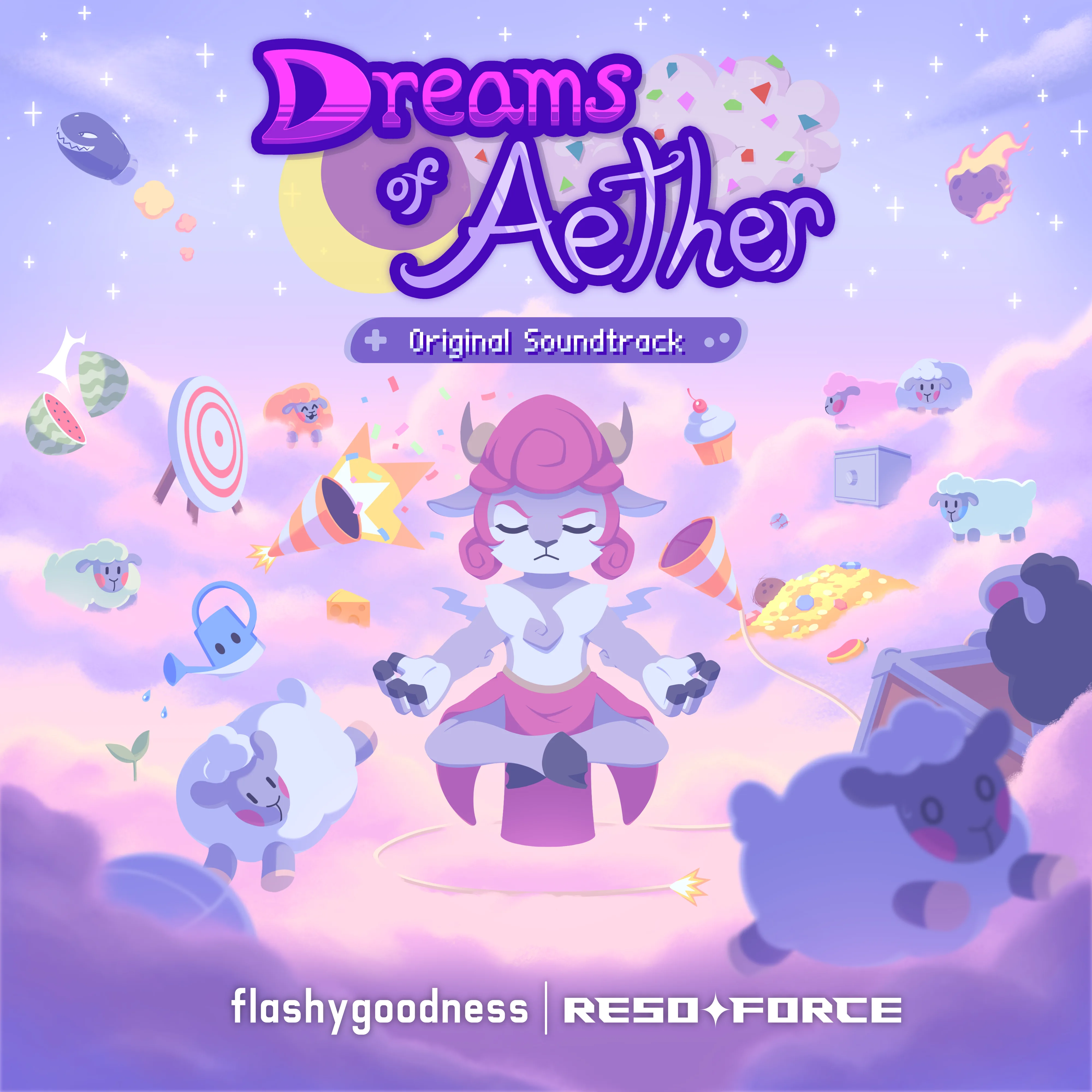 Official album cover art for the release Dreams of Aether (Original Soundtrack) by RESOFORCE