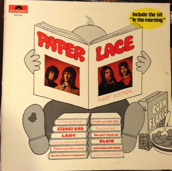 Official album cover art for the release First Edition by Paper Lace