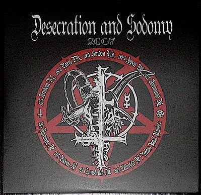 Official album cover art for the release Desecration & Sodomy 2007 by Archgoat