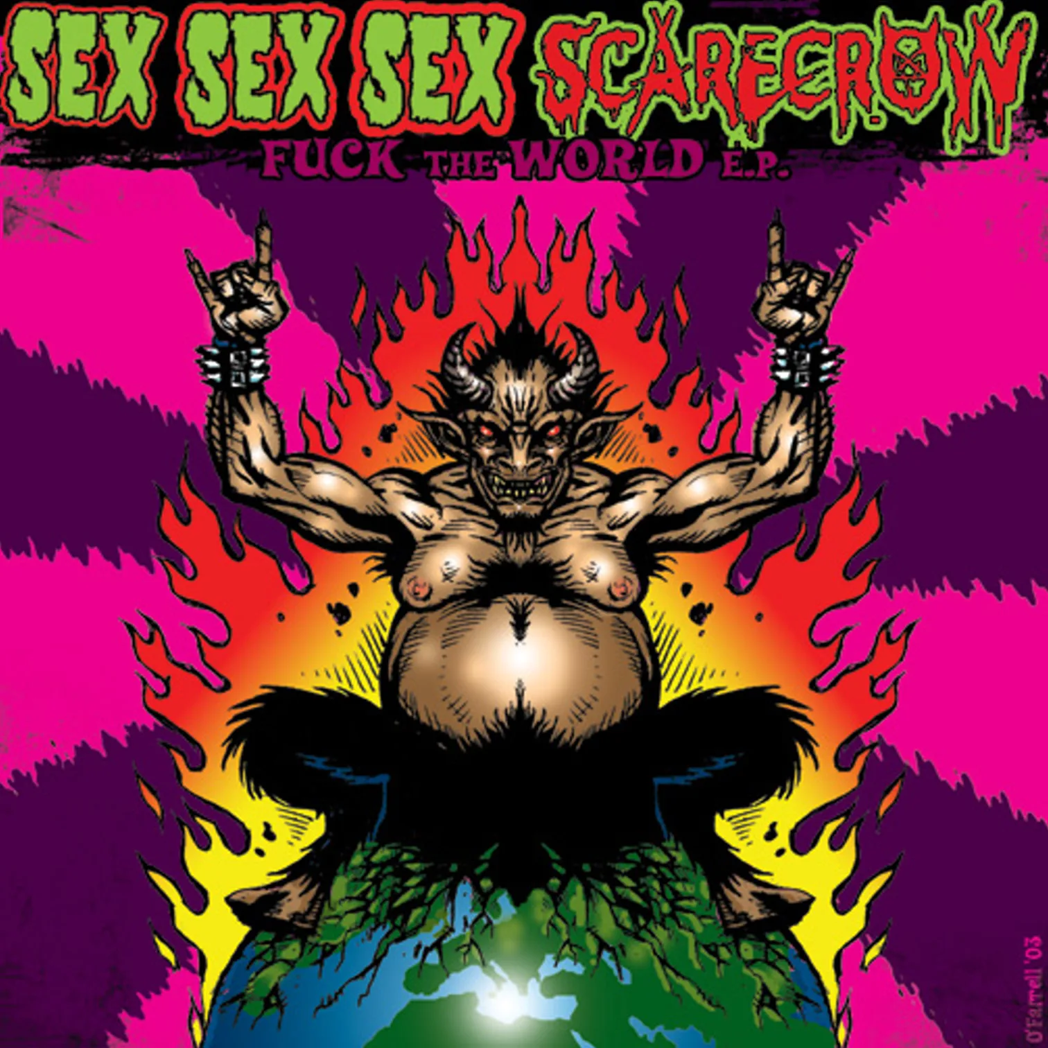 Official album cover art for the release Fuck the World E.P. by Sex Sex Sex