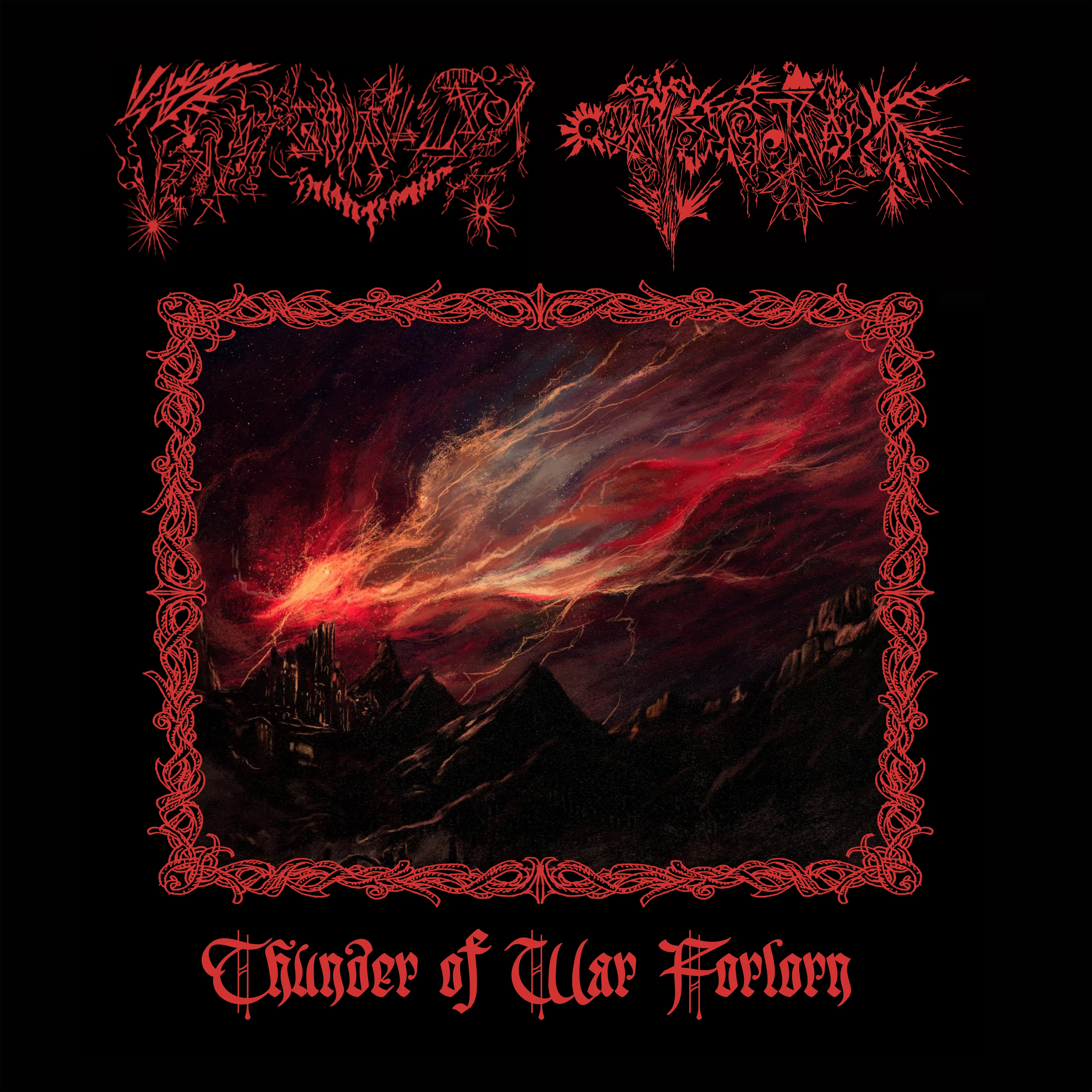 Official album cover art for the release Thunder of War Forlorn by Collier d'Ombre