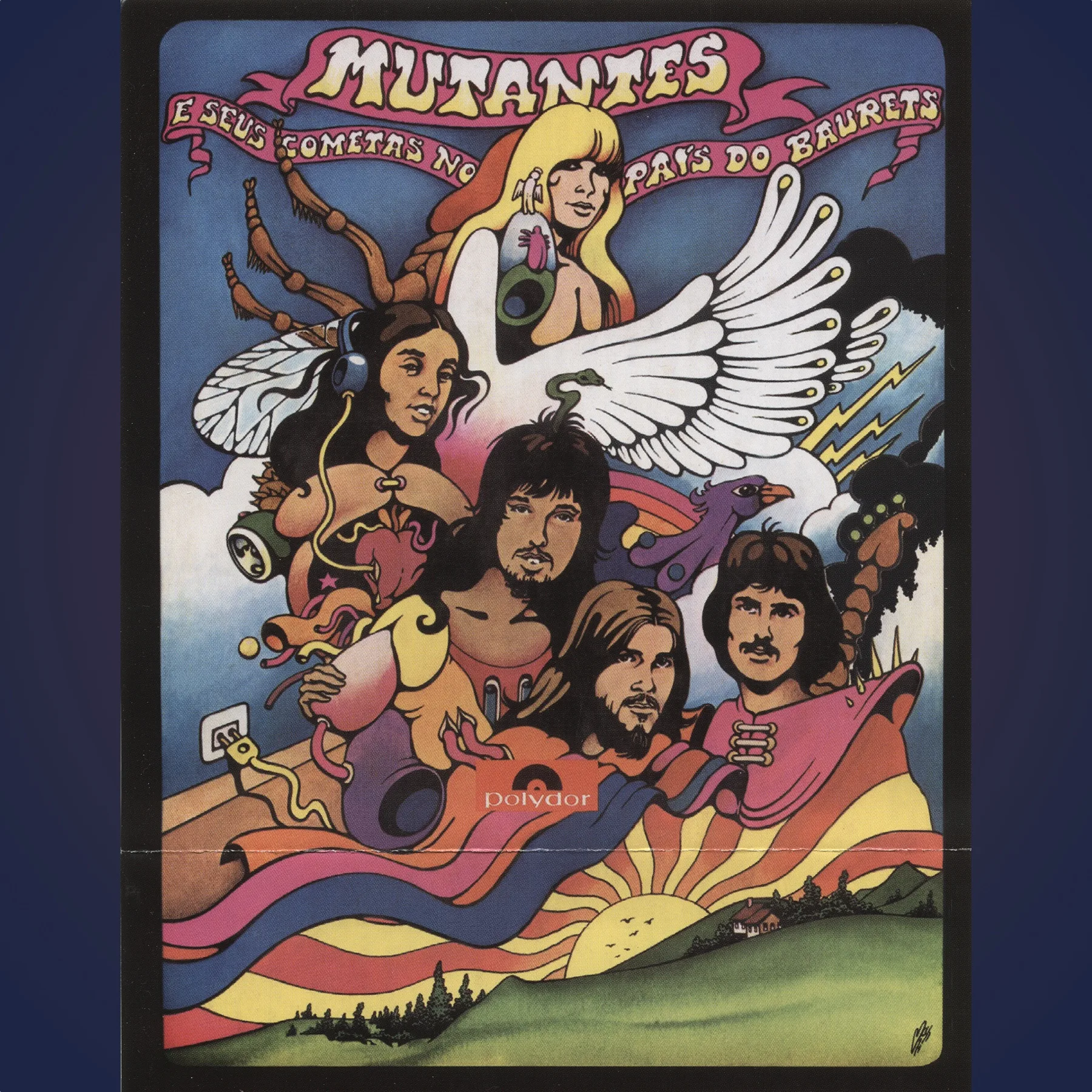 Official album cover art for the release Mutantes e seus cometas no país do baurets by Os Mutantes