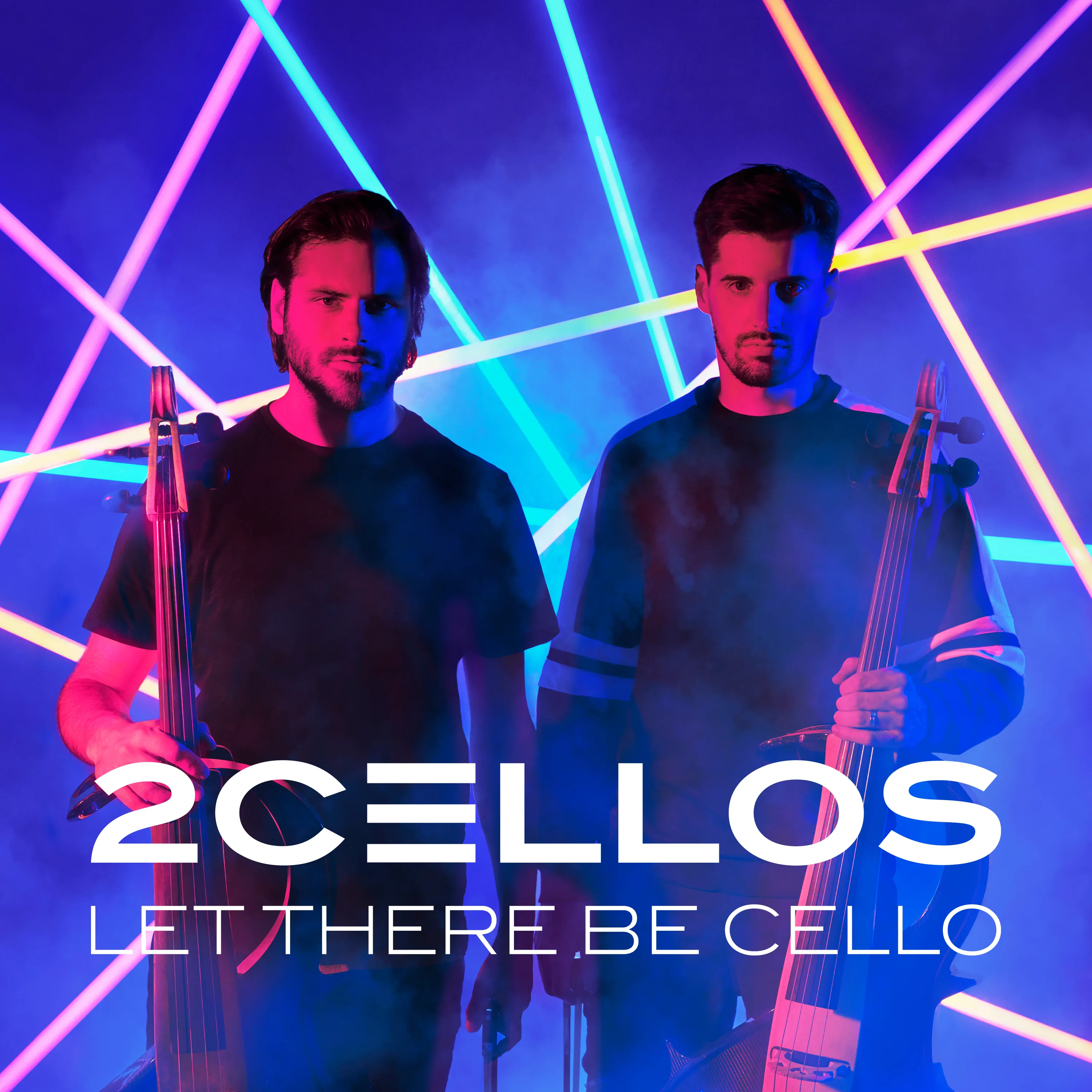 Official album cover art for the release Let There Be Cello by 2CELLOS