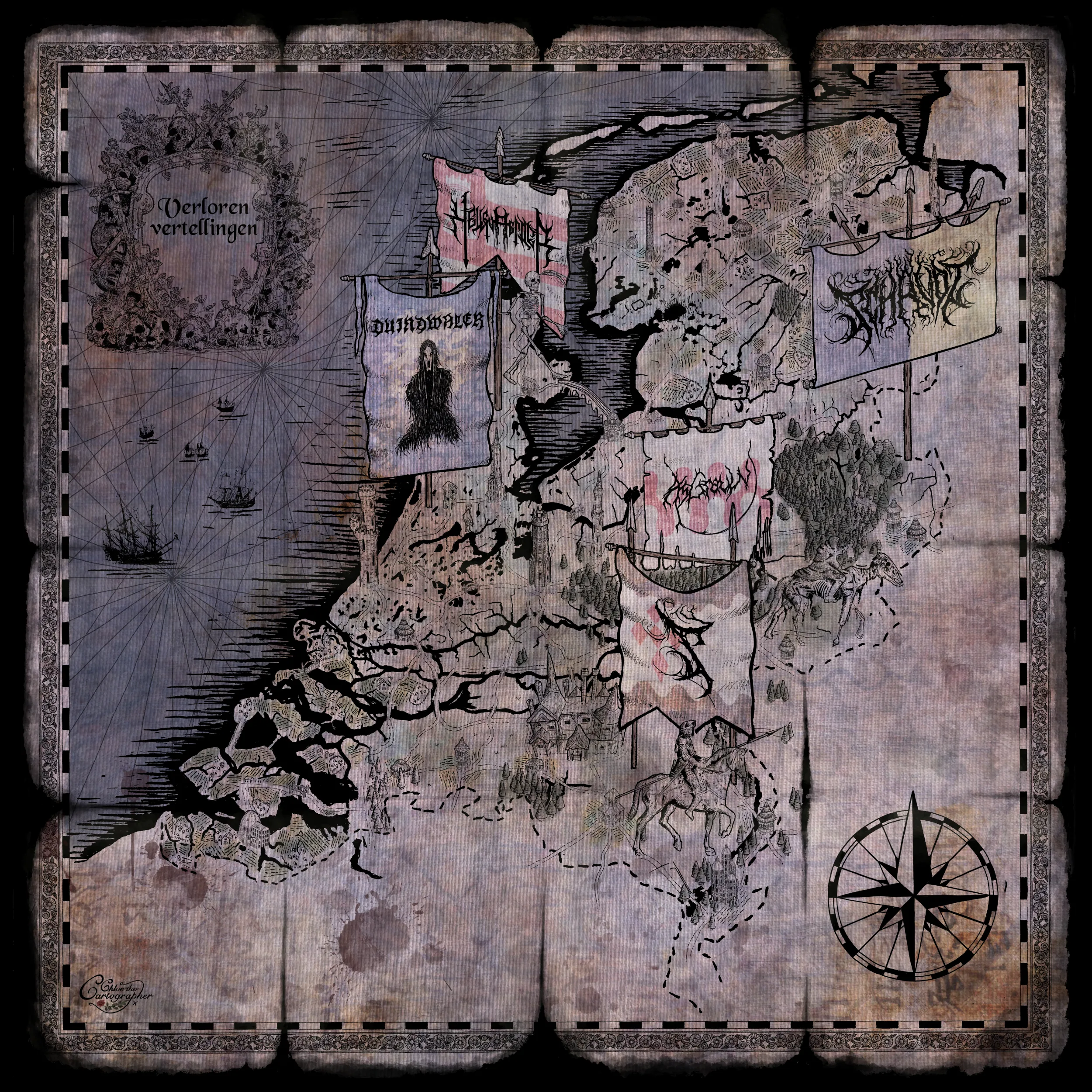 Official album cover art for the release Verloren vertellingen by Schavot