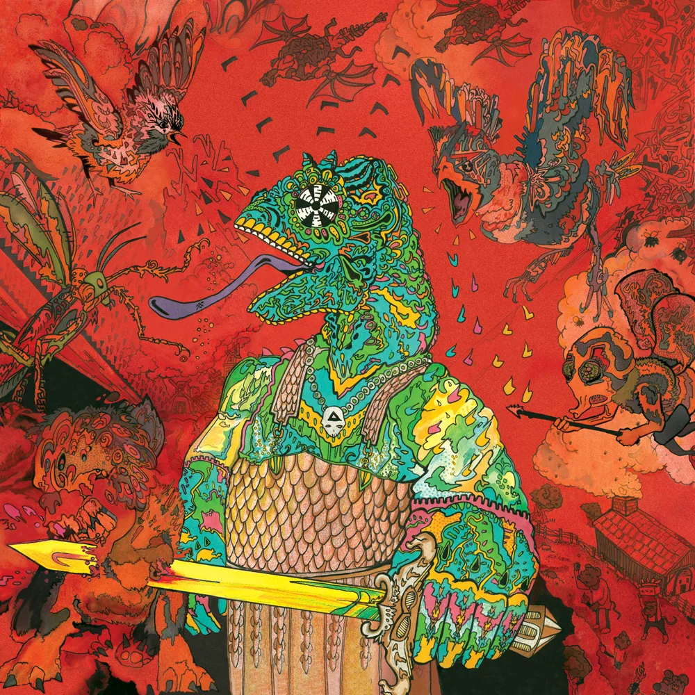 Muckraker song track artwork featured on the album 12 Bar Bruise by King Gizzard & the Lizard Wizard