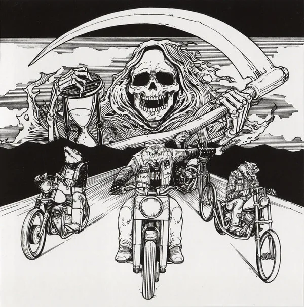Official album cover art for the release Ride With Death by Speedwolf