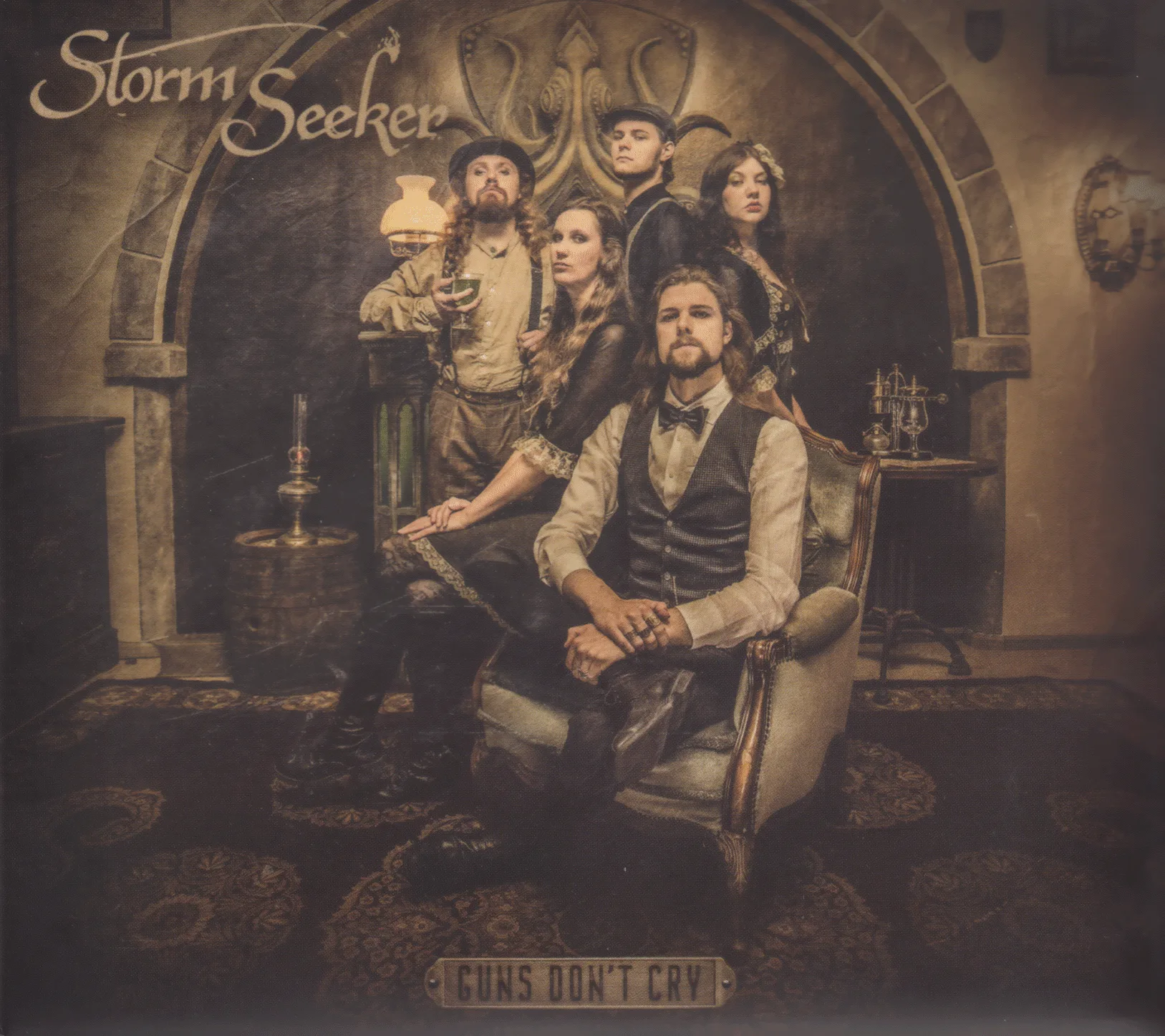 Official album cover art for the release Guns Don’t Cry by Storm Seeker