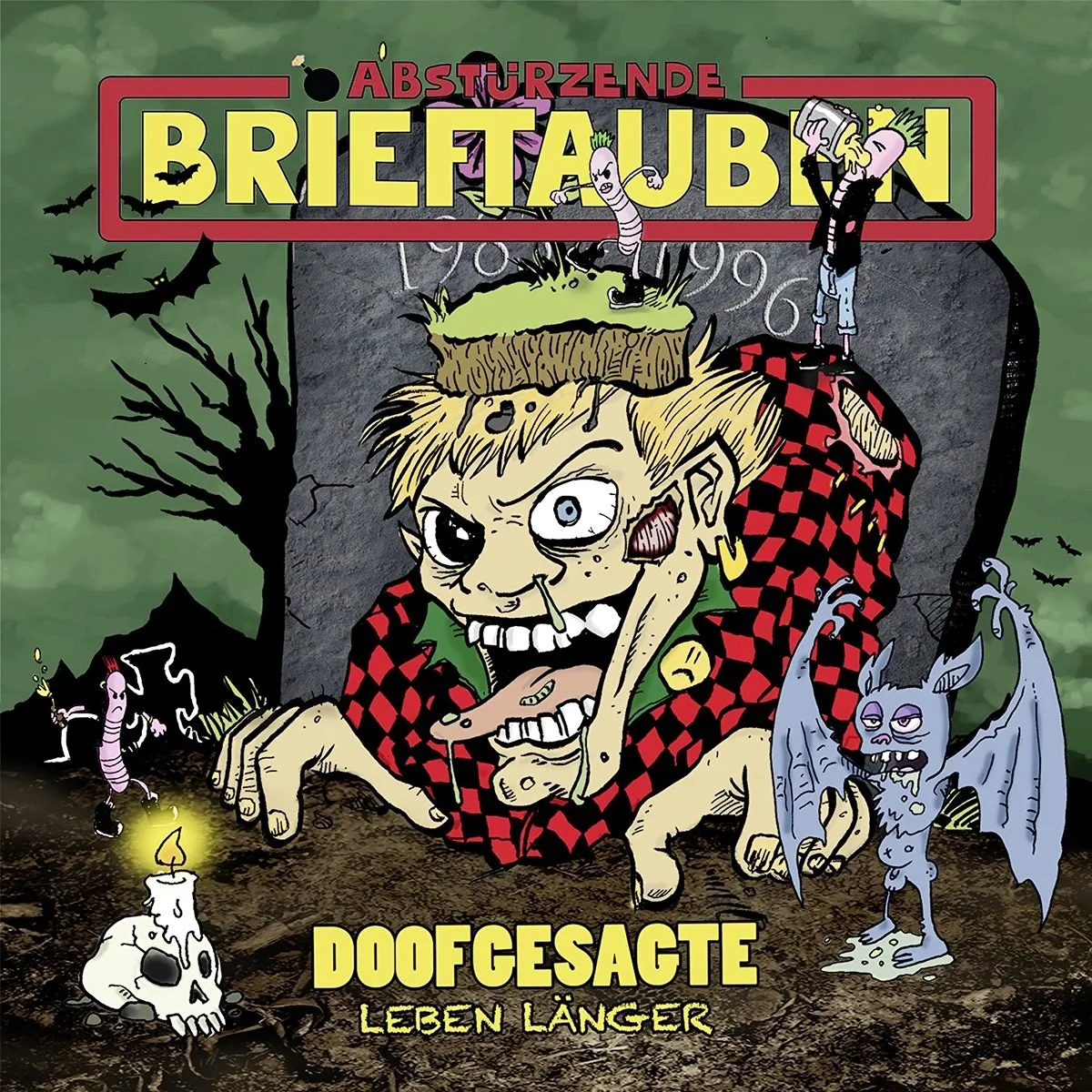 Official album cover artwork for Doofgesagte leben länger by Abstürzende Brieftauben