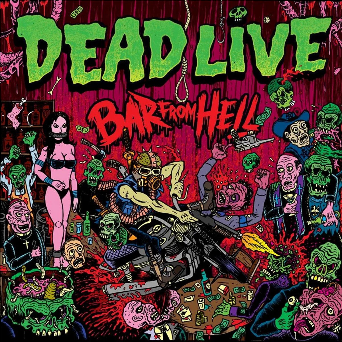 Official album cover art for the release Bar From Hell by Dead Live