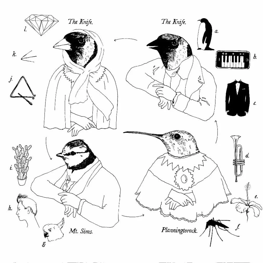 Official album cover art for the release Tomorrow, in a Year by The Knife