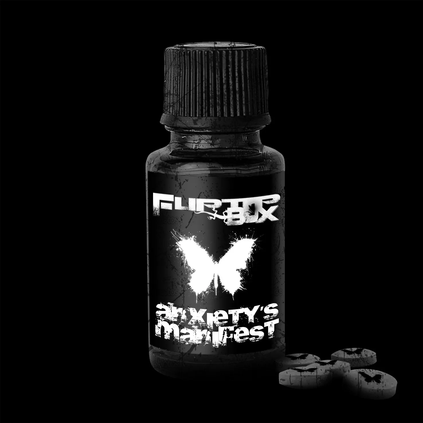 Official album cover art for the release Anxiety’s Manifest by Fliptop Box