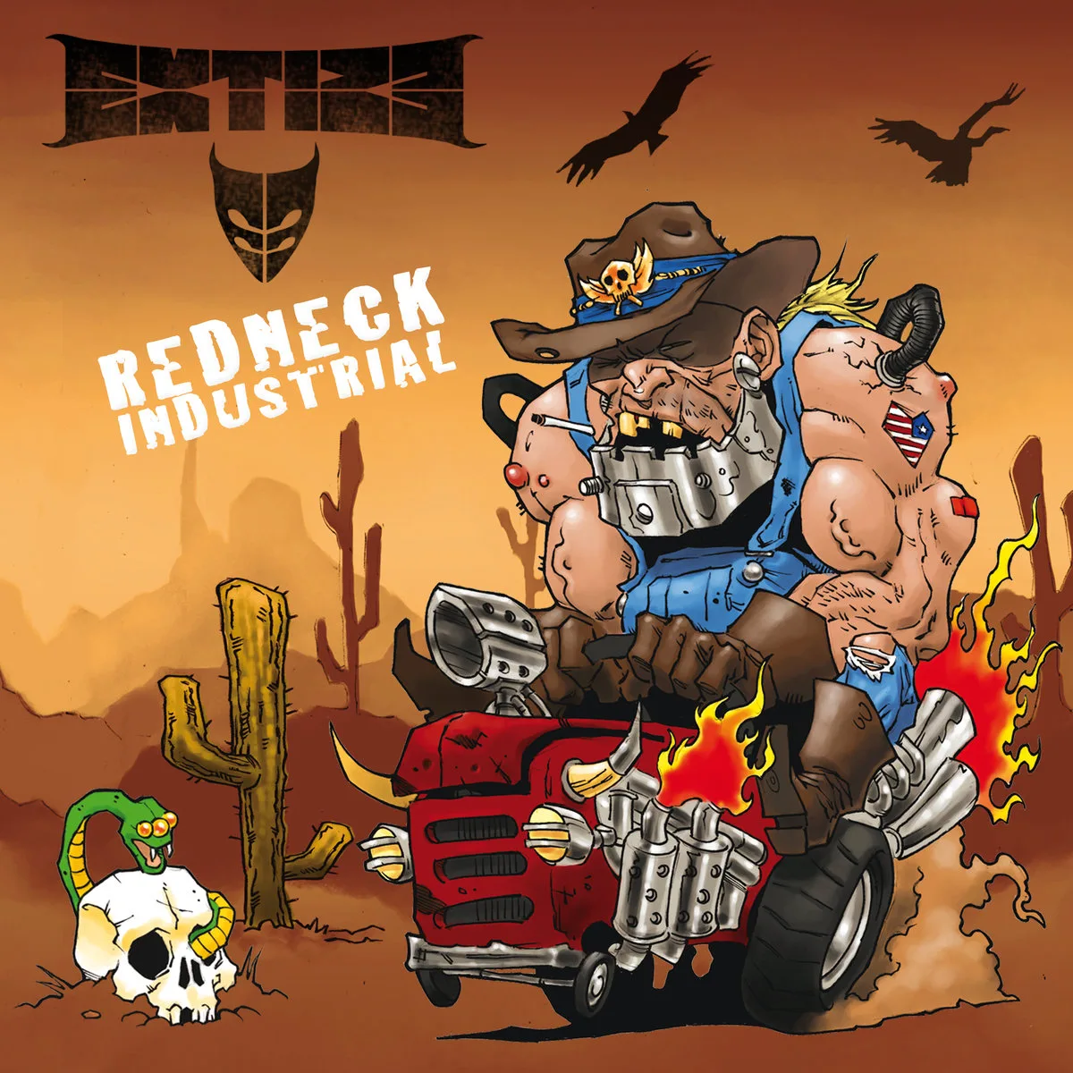 Official album cover artwork for Redneck Industrial by EXTIZE