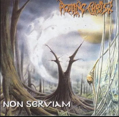 Official album cover art for the release Non serviam by Rotting Christ