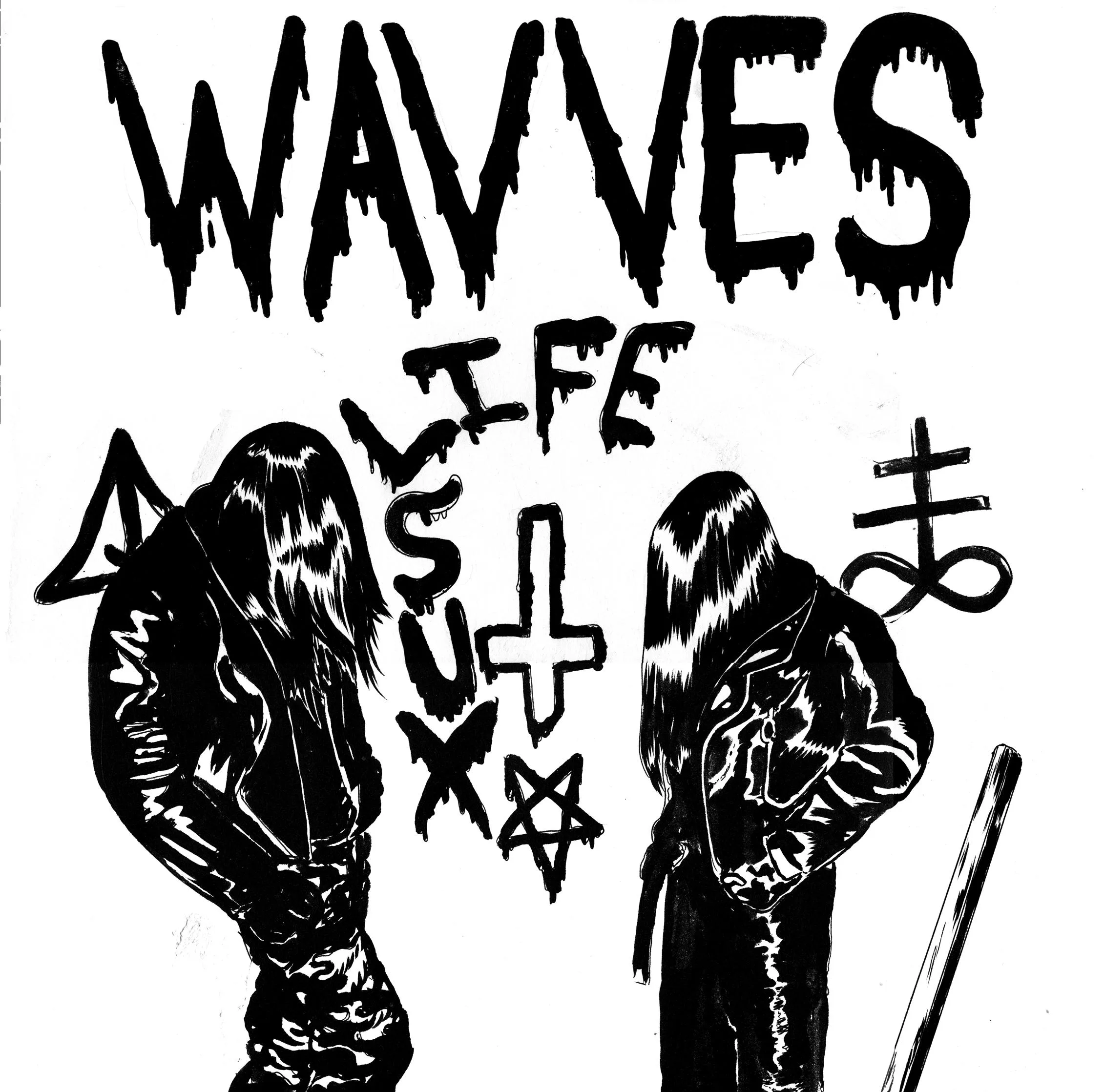 Official album cover art for the release Life Sux by Wavves