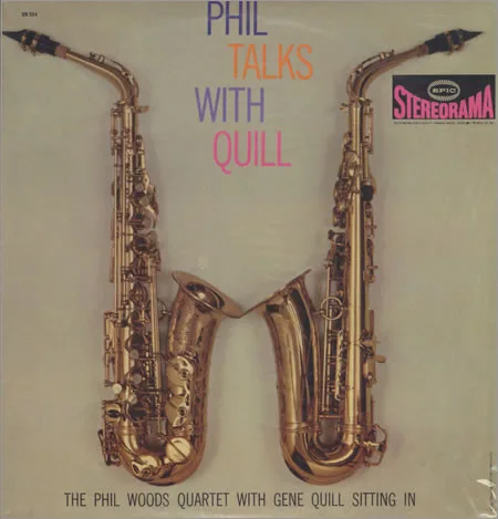 Official album cover art for the release Phil Talks With Quill by Phil Woods Quartet