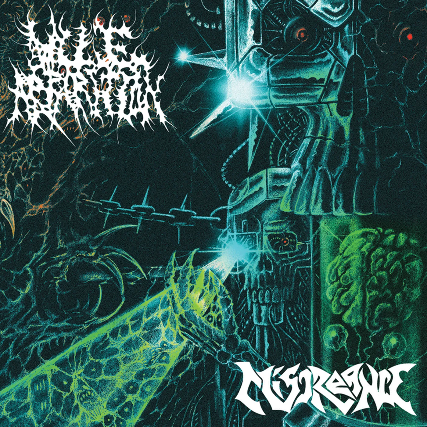 Official album cover art for the release Vile Apparition / Miscreance by Miscreance