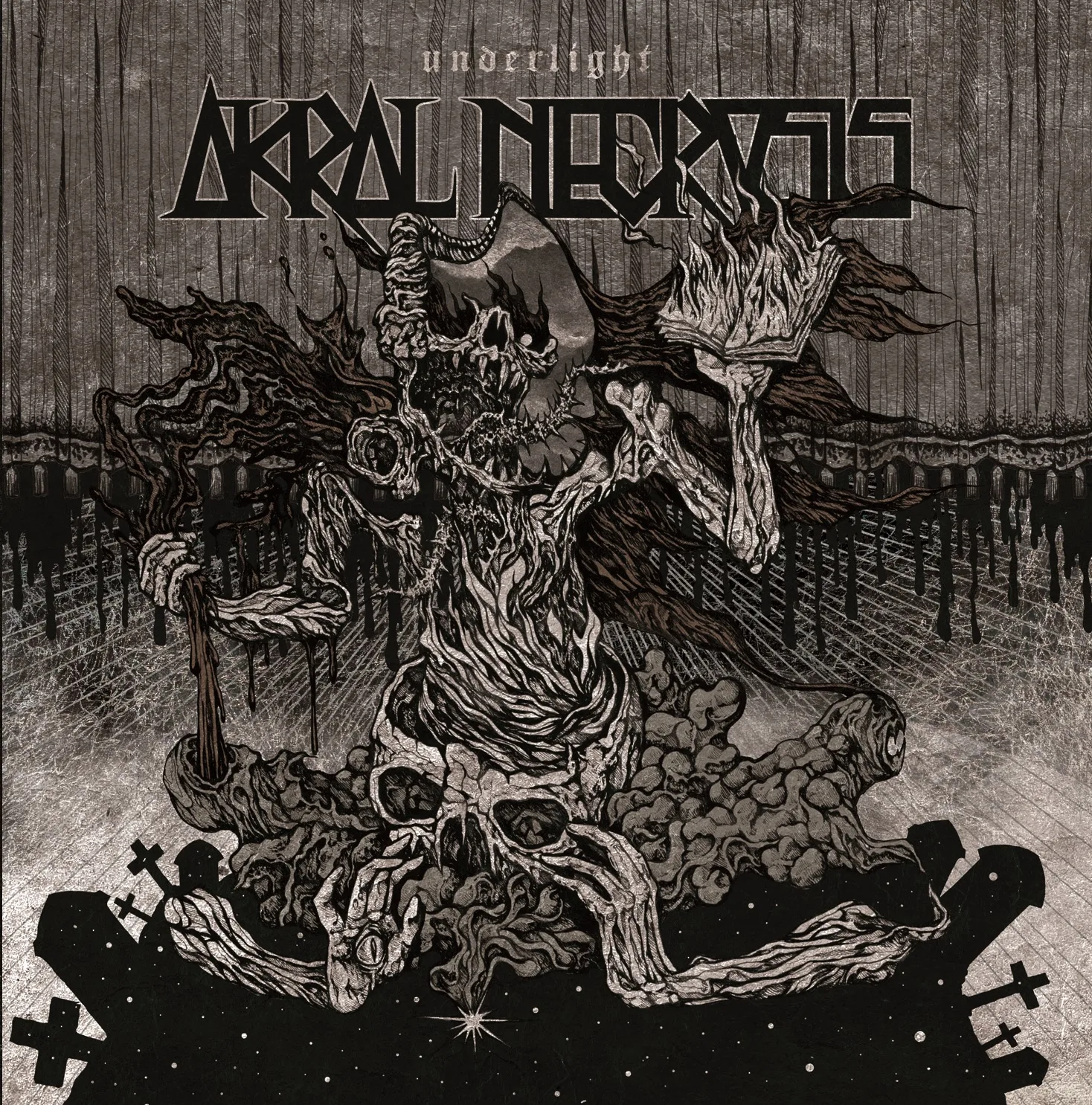 Official album cover art for the release Underlight by Akral Necrosis