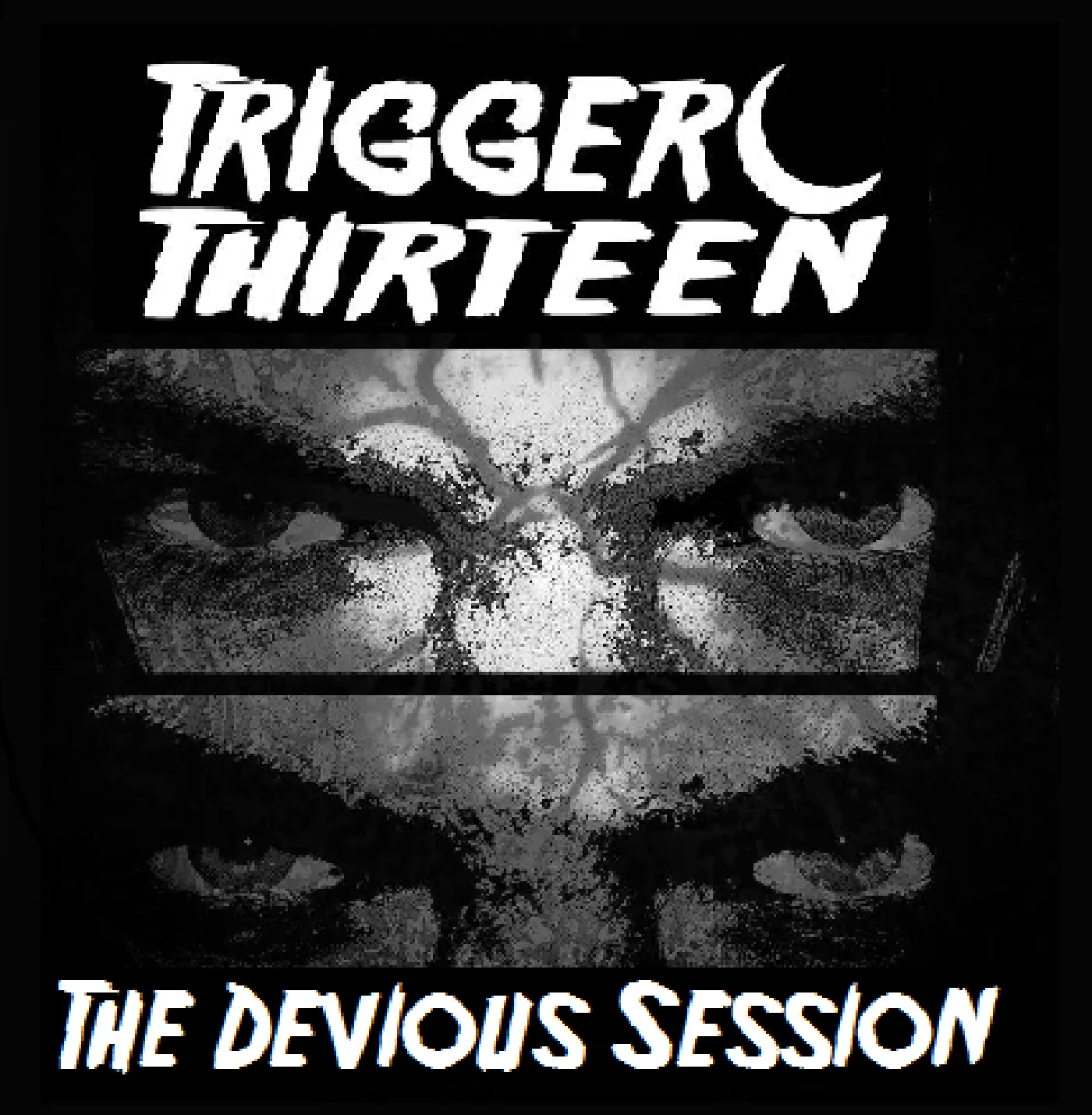Official album cover art for the release The Devious Session by Trigger Thirteen