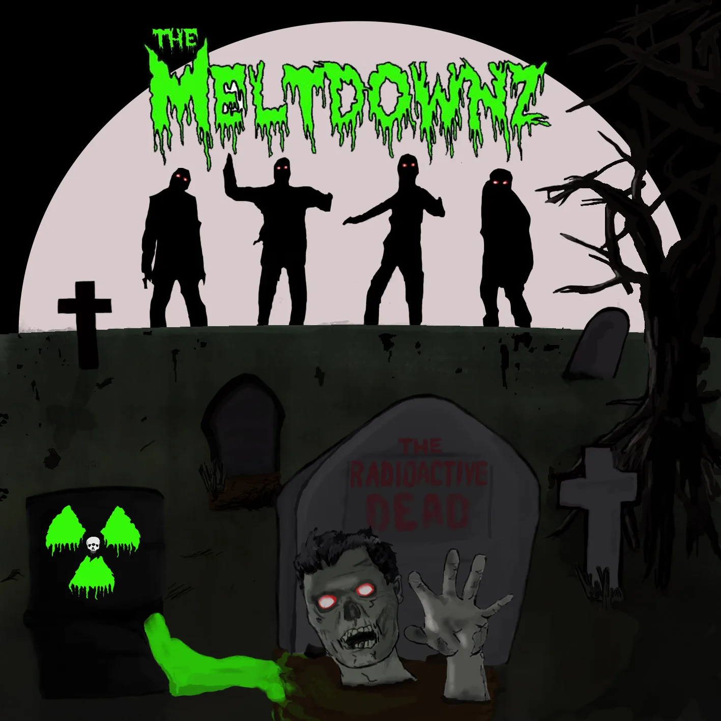Official album cover artwork for The Radioactive Dead by The Meltdownz